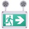 Satco Running Man Green Combo Exit Sign/Emergency Light 120/347V 2HR backup Single/Dual Face Universal Mou 67/571 - alternate 3