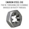 Brixwell 2-5/8in Carbon Steel Hex Die 2-5/8in Size 16 Pitch Uncoated Bright DCHX25816 - alternate 2