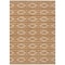 Homeroots 3' X 5' Copper And Ivory Geometric Washable Indoor Outdoor Area Rug 599652 - alternate 2