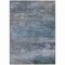 Homeroots 3' X 5' Pewter Navy Blue And Charcoal Abstract Washable Indoor Outdoor Area Rug 630843 - alternate 2