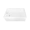 Kingston Brass 60-Inch Acrylic Rectangular 3-Wall Alcove Tub Combo with Waste and Overflow Drain, Left Hand Drain CVTAP603622L8 - alternate 1