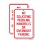 Signmission No Soliciting Peddling Handbills Or Overnight Park 2, 12'' X 18'' 2 Signs, Heavy Gauge Aluminum, 2PK A-1218-2PACK-24974 - alternate 1
