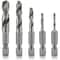 Neiko Stubby Drill Bit Set for Metal, 5 Piece 0.25 in Hex Shank 11402A - alternate 1