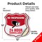 Signmission No Trespassing Shield Sign 24 Hour Surve, 12 inch X 12 inch, Vinyl Decal, 2PK SHI-D-2PACK-12-419 - alternate 3