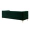 Homeroots 84" Hunter Green Velvet Manufactured Wood Sofa 543945 - alternate 4