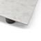 Homeroots 108" White and Black Marble and Stainless Steel Dining Table 718891 - alternate 5