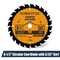 Powertec 6-1/2" Circular Saw Blade, 5/8" Arbor, 3/32" Kerf, 24T Carbide-Tipped Blade for Wood Cutting 14024 - alternate 1