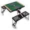 Picnic Time Family Of Brands Washington Huskies - Football Field - Picnic Table Portable Folding Table, Black 811-00-175-625-0 - alternate 1