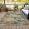Homeroots 9' X 12' Gray Beige And Khaki Abstract Washable Indoor Outdoor Area Rug 630739 - alternate 3