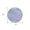 Homeroots 8' Lavender Purple And Lilac Round Abstract Washable Indoor Outdoor Area Rug 588782 - alternate 2