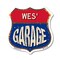 Signmission Wes's Garage, 12 Inch X 12 Inch, Plastic Sign SHI-P-12-383-WES - alternate 1