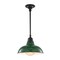 Jonathan Y Jasper 12.3 in. 1-Light Farmhouse Industrial Indoor/Outdoor Iron LED Pendant, Green JYL7611F - alternate 2