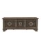 Homeroots 54" Brown Carved Floral Solid Wood Storage Ottoman 565175 - alternate 4