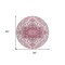 Homeroots 8' Pink Ivory And Gray Round Oriental Washable Indoor Outdoor Area Rug 600182 - alternate 2