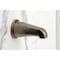 Kingston Brass Triple-Handle Tub and Shower Faucet with Knurled Handle, Antique Brass KBX8133KNL - alternate 4