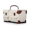Picnic Time Family Of Brands Pioneer Picnic Basket, Beige Canvas with Navy Blue & Brown Accents 346-76-916-000-0 - alternate 4