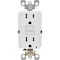 Leviton GFCI Receptacle/Outlet, 125 V, 15 A, NEMA: NEMA 5-15R, White, 3PK M02-GFNT1-03W - alternate 2
