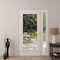 Vdomdoors Front Exterior Prehung Metal-Plastic Door Clear Glass / MANUX 8666 White Silk / Office Commercial a MANUX8666EXD-WS-W36+14xH80-RH-I - alternate 3