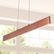 Jonathan Y Draper 32" Dimmable Adjustable Integrated LED Metal Linear Pendant, Anodized Bronze JYL7018B - alternate 4