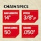 Oregon Pro Low, Semi Chisel Chain, 14", 50 DL T50 - alternate 4