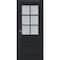 Sartodoors Sliding French Pocket Door with Frosted Glass 28x84 Solid Core Modern Interior VEREGIO7339PD-ANT-28 x 84 - alternate 1
