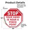 Signmission Stop Your Hand Is Near a Pinch Poin, 10 inch X 10 inch, Vinyl Decal, 2PK OC-D-2PACK-10-126 - alternate 3