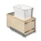 Century Components Kitchen Pull Out Waste Bin Container, 34 Qt White Single, Blum CASBM115-34PF - alternate 1