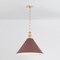 Hudson Valley Lighting Painted No. 2 21 in. Pendant in Aged Brass/Soft Crimson by Mark D. Sikes MDS352L-AGB/CRN - alternate 2