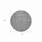 Homeroots 8' Gray Round Oriental Washable Indoor Outdoor Area Rug 607544 - alternate 5
