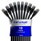 Maximm Cat6 Flat Ethernet Cable 30ft, 10PK, Black, 10PK CAT6F-30FTBLACK10PK - alternate 1