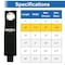 Grizzly Supply Storage Strap, 10 in L, 1.5 in W, Hook and Loop Closure, Metal Grommet, Reusable, Black, 3PK GS-HLSS10-0 - alternate 8