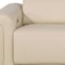 Homeroots 86in Cream and Black Italian Leather Power Reclining Loveseat With Storage 720525 - alternate 5