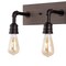 Jonathan Y Corbett 22.13" 3-Light Rustic Farmhouse Iron LED Vanity, Oil Rubbed Bronze/Brown Wood Finish JYL1325A - alternate 3