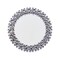Homeroots 20" Silver Round Faux Crystal Bling Framed Accent Mirror 635512 - alternate 1