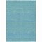 Homeroots 3' X 5' Aqua And Teal Blue Striped Washable Indoor Outdoor Area Rug 615644 - alternate 2