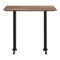 Flash Furniture Commercial 48x30 Natural HPL Tabletop-Black Bar T-Bases ST-REC3048-NAT-T0522B-GG - alternate 4