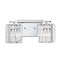 Jonathan Y Coco Prism Vintage 13.5" 2-Light Metal/Glass Classic Glam LED Vanity Light, Chrome JYL3553A - alternate 1