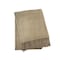 Homeroots 50" X 67" Sand Cotton Blend Woven Throw Blanket with Fringe 632913 - alternate 2