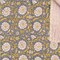 Homeroots 50" X 70" Gray And Yellow Floral Cotton Quilted Kantha Throw Blanket with Embroidery 544523 - alternate 3
