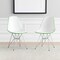 Leisuremod Cresco Clear Acrylic Dining Chair with Chrome Eiffel Base, 2PK CR19WG2 - alternate 4