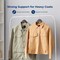 Serenelife Wooden Coat Hangers, Durable Suit Hangers, 360 Deg Swivel Hook and Notches, Slim Design, Brown, 20PK SLHWDBRWN20 - alternate 3