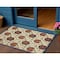 Homeroots 3' X 4' Navy Blue Beige Green Blue And Red Floral Indoor Outdoor Area Rug 546775 - alternate 3