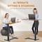Simple Deluxe Cozy Chair, Faux Fur Saucer Chair for Bedroom, Comfy Foldable Moon Chair, Round Fluffy chair for Li 3A88TDESKCXZ01BRN - alternate 4