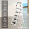 Wrightmaster 5-Step Iron Step Stool (9 ft. Reach), 330 lb. Load Capacity with Workbench and Anti-Slip Wide Pedals ZR-C5-WHITE - alternate 3