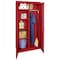 Sandusky Lee Combo Storage Cabinet, 72 in H, 36 in W, 24 in D, Swing, Keyed, Red, 4 Shelves CAC1362472-01 - alternate 3