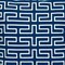 Homeroots 20" Blue Geometric Cotton Throw Pillow 529305 - alternate 2