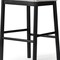 Homeroots 31" White and Black Fabric and Solid Wood Bar Height Bar Chair 632481 - alternate 2