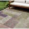 Homeroots 9' X 12' Green Purple And Pink Geometric Washable Indoor Outdoor Area Rug 612416 - alternate 1
