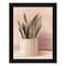 Homeroots Striped Bohemian Plant Black Framed Print Wall Art 530131 - alternate 3