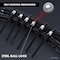Kable Kontrol Cable Tie, 5 in L, 1 in Max Bundle Dia., Black, 304 Stainless Steel, 200 lb Strength, 100 PK SSCT-05-BLACK - alternate 4